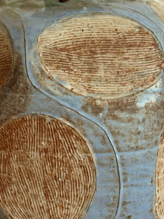 Blue And Brown Glazed Vase