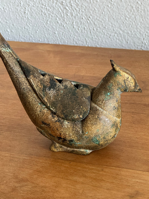 Cast Iron Incense Bird