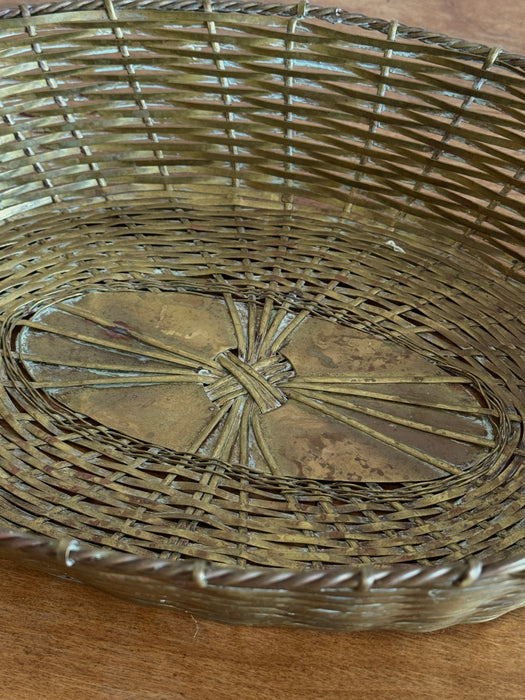 Woven Brass Bowl