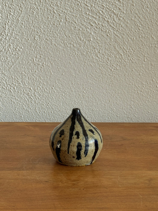 Cobalt And Earthen Glazed Bud Vase