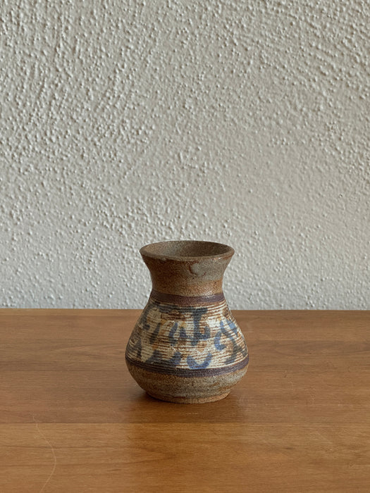 Petite Vase With Blue Decorations