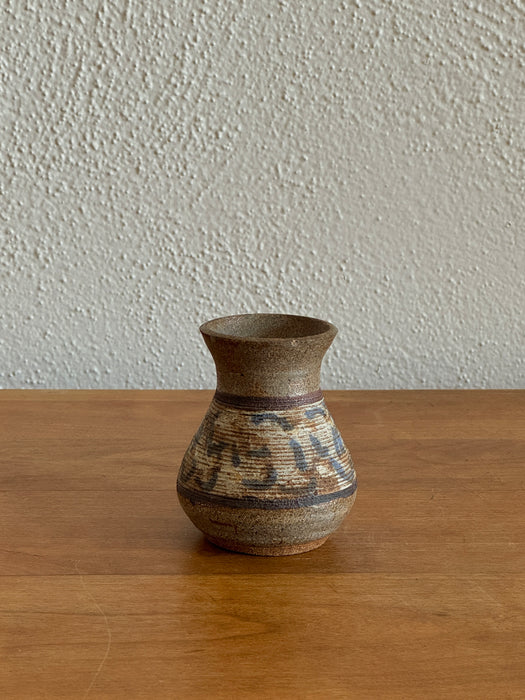 Petite Vase With Blue Decorations