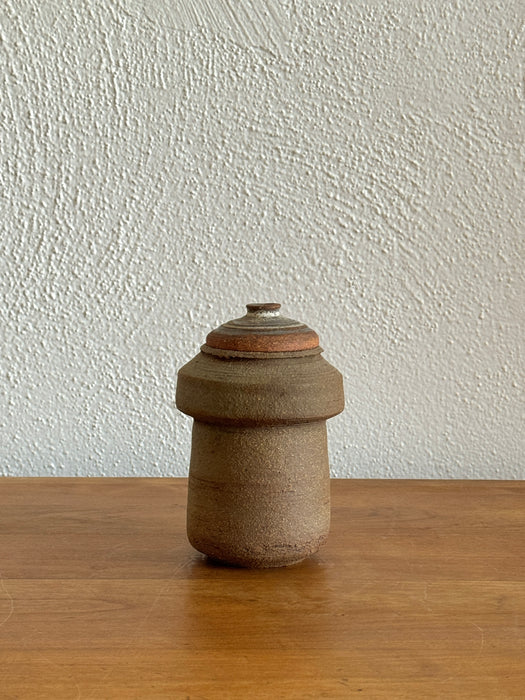 Stoneware Jar With Lid