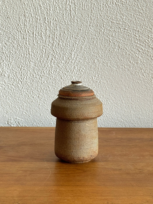 Stoneware Jar With Lid