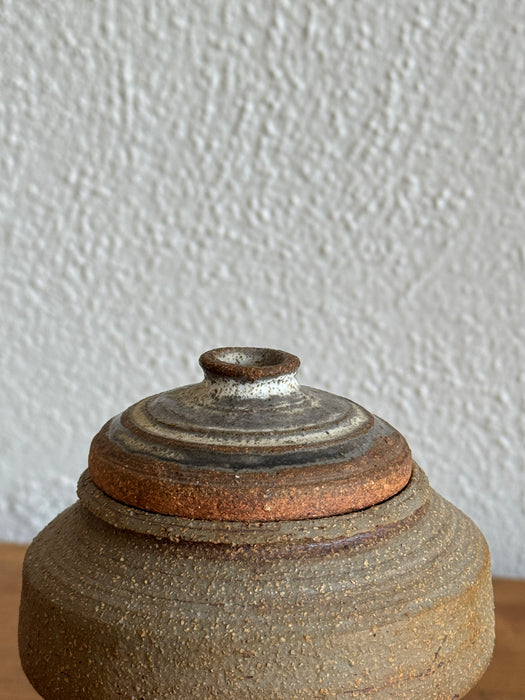 Stoneware Jar With Lid