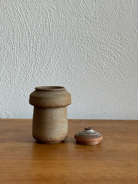 Stoneware Jar With Lid