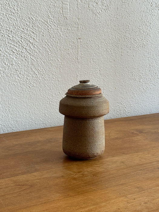 Stoneware Jar With Lid