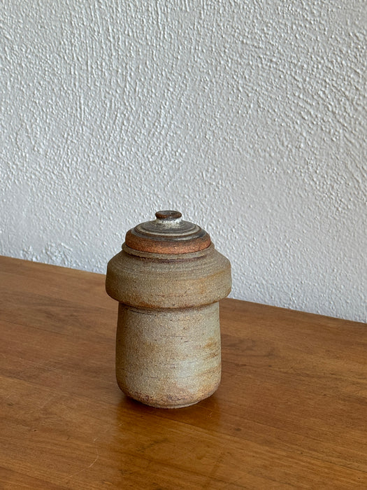 Stoneware Jar With Lid
