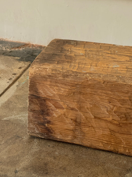 Carved Stool With Handle