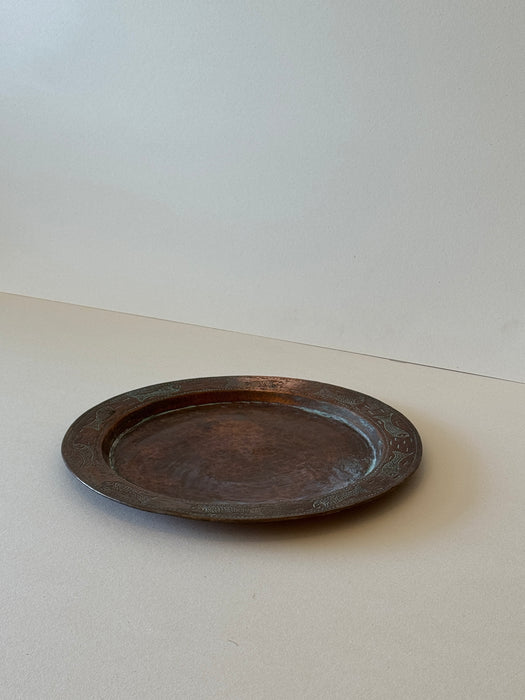 Copper Dish With Fish motifs
