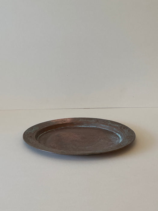 Copper Dish With Fish motifs