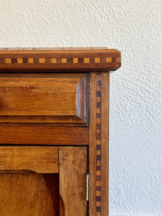 Side Table With Cantera Stone