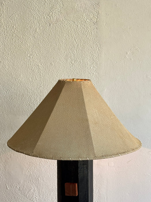 Esagano Standing Lamp With Suede Shade