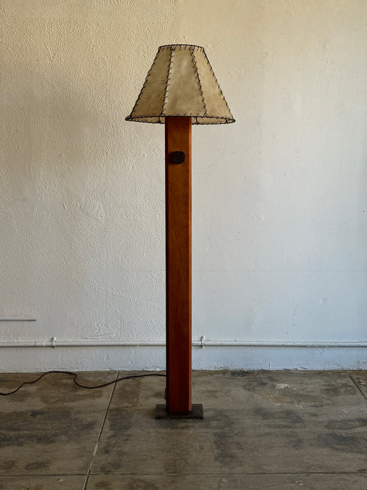 Standing Lamp With Hide Shade