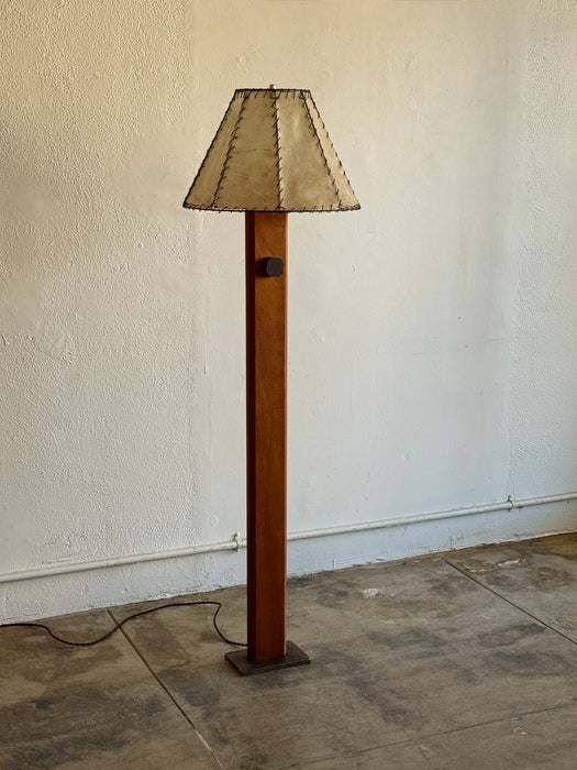 Standing Lamp With Hide Shade