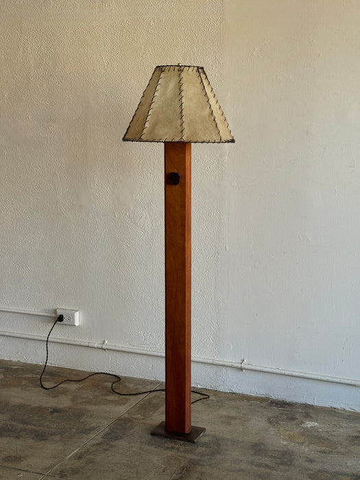 Standing Lamp With Hide Shade