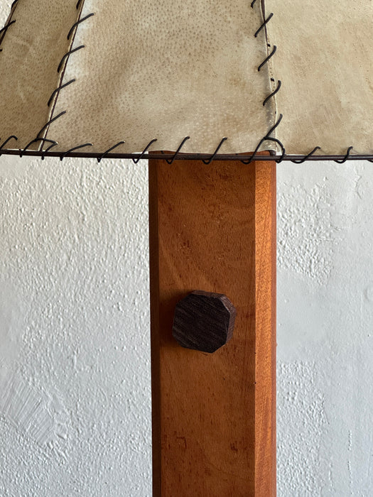 Standing Lamp With Hide Shade