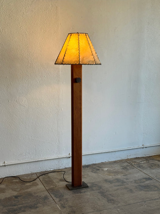 Standing Lamp With Hide Shade