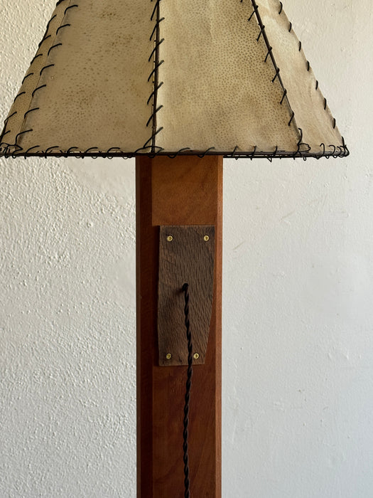 Standing Lamp With Hide Shade