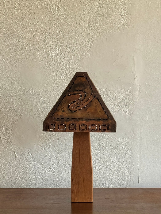 Table Lamp With Copper Shade