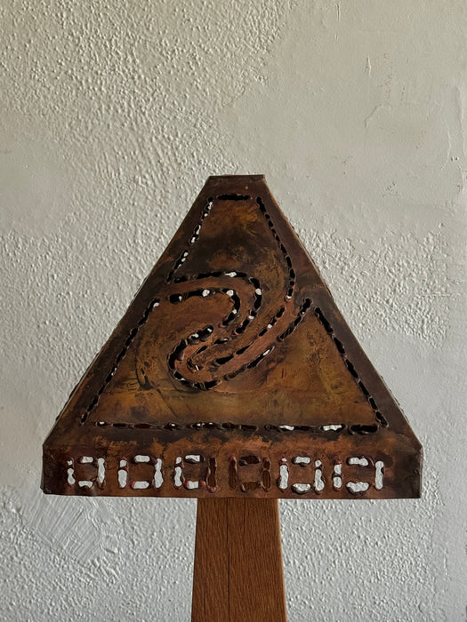 Table Lamp With Copper Shade