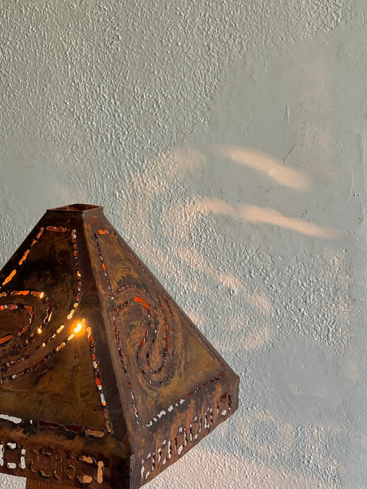 Table Lamp With Copper Shade