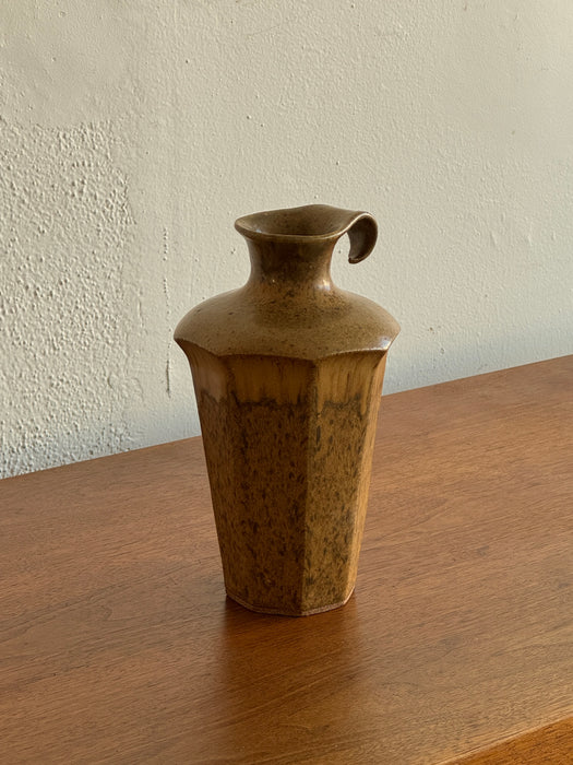 Octagonal Ceramic Pitcher