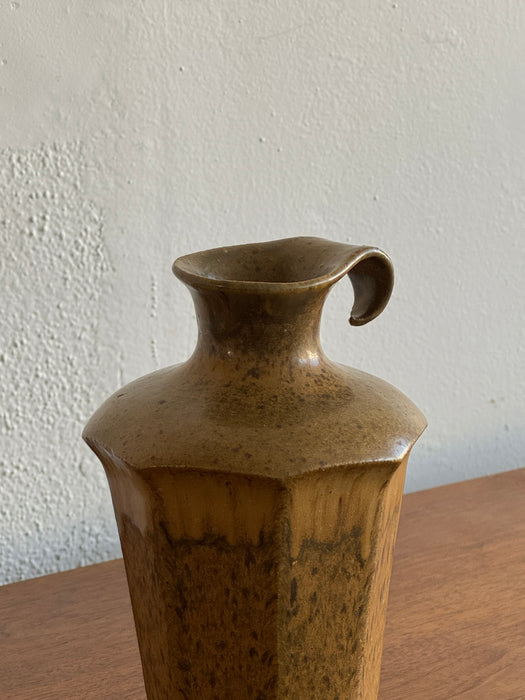 Octagonal Ceramic Pitcher