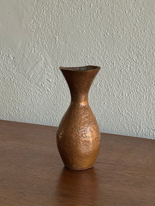 Small Hammered Copper Vase