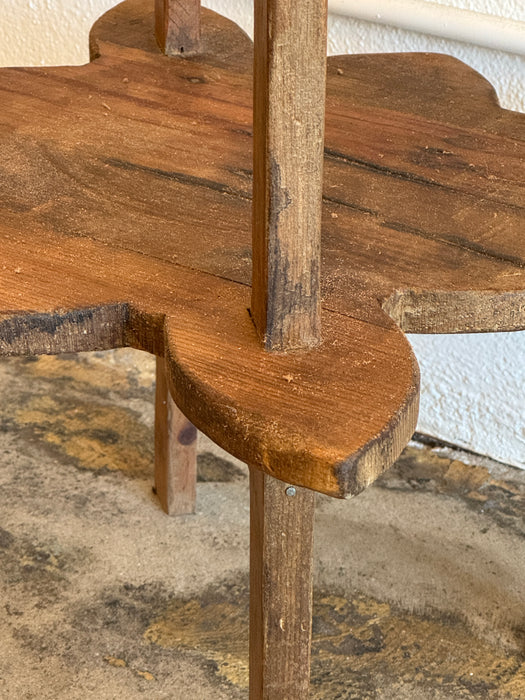 Pine Pedestal Shelf