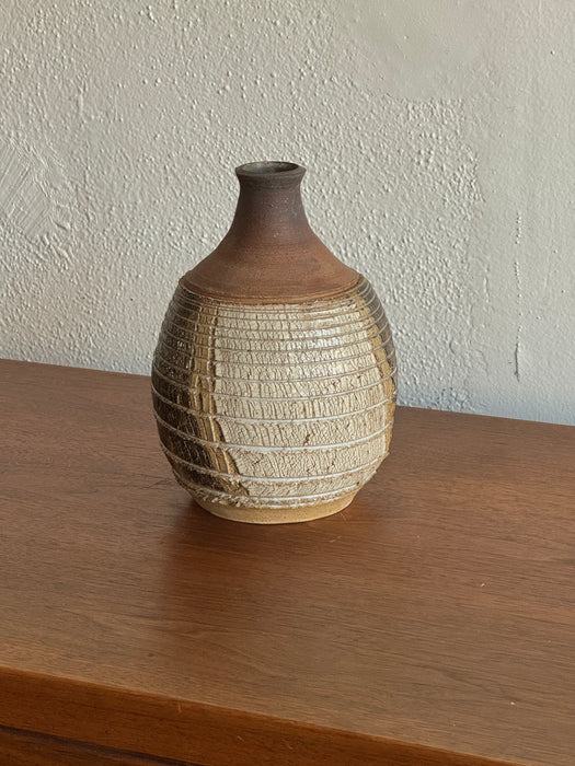 J.S Stoneware Vase