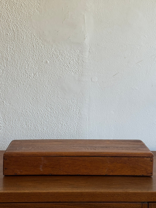 Slatted Box With Hinged Lid