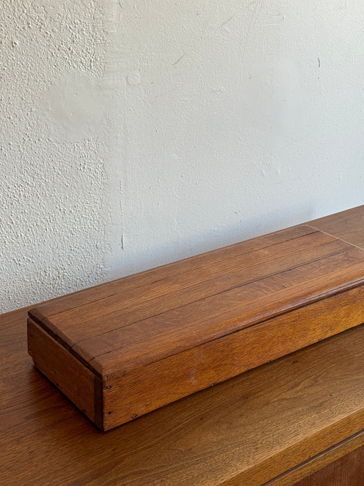 Slatted Box With Hinged Lid
