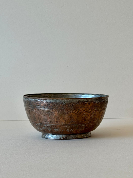 Etched Metal Bowl