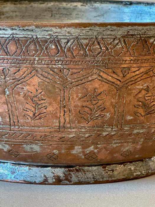 Etched Metal Bowl