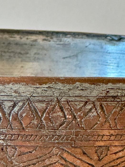 Etched Metal Bowl