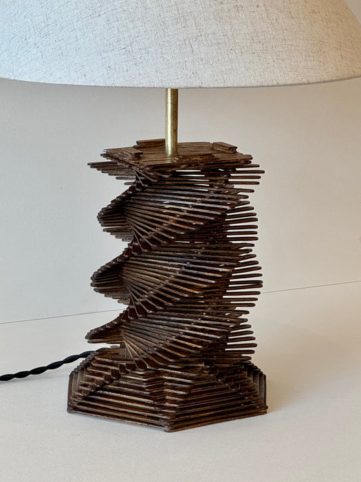 Stick Folk Art Lamp
