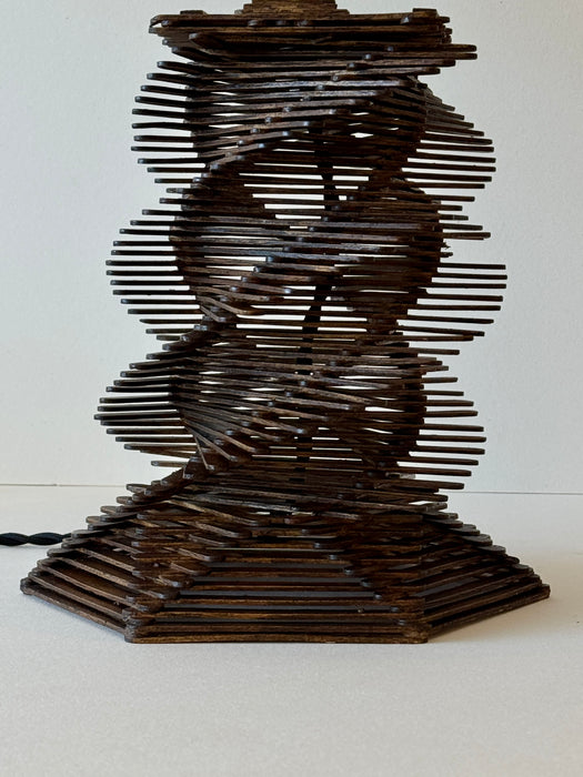Stick Folk Art Lamp