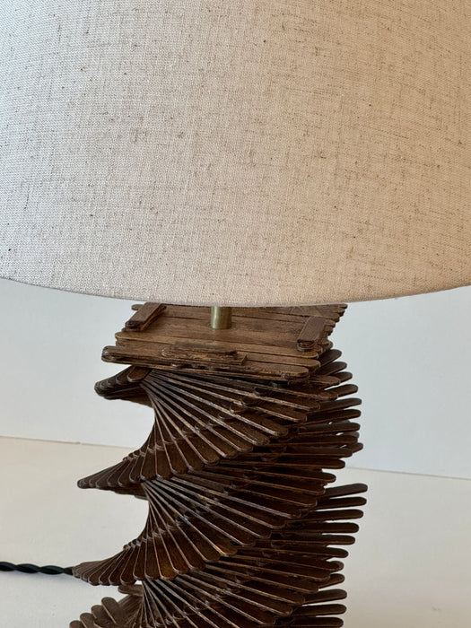 Stick Folk Art Lamp