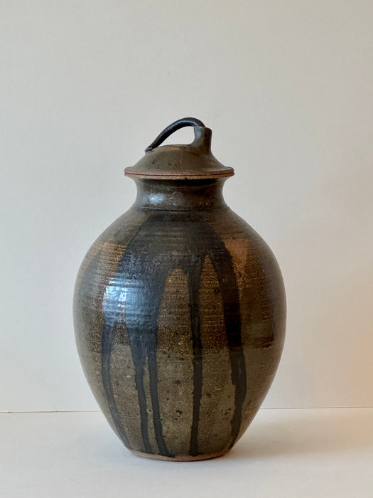 Extra Large Studio Pottery Jar W Lid