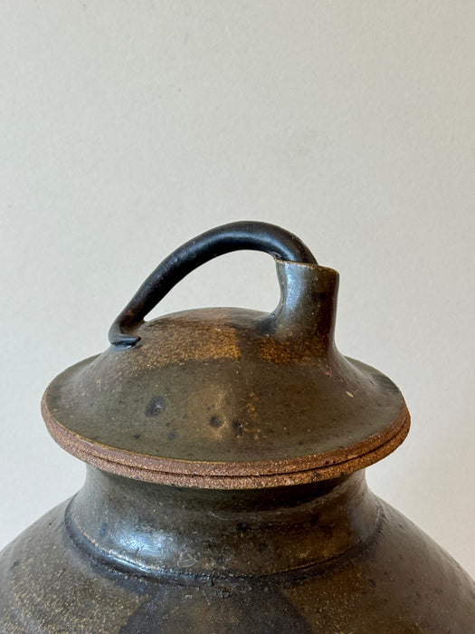 Extra Large Studio Pottery Jar W Lid