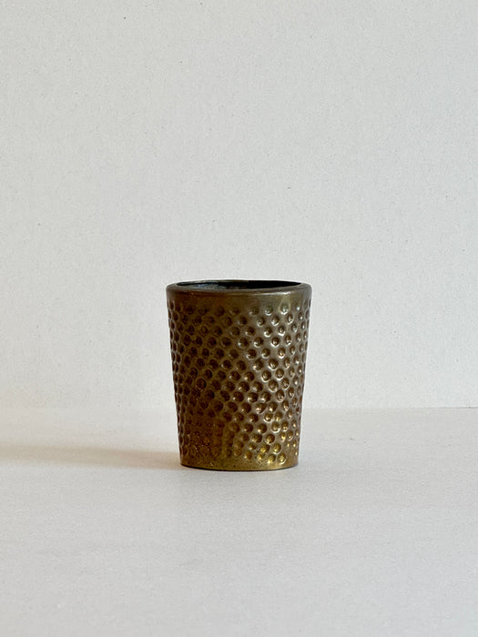 Dimpled Brass Cup