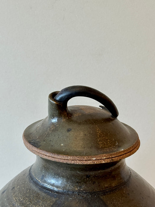 Extra Large Studio Pottery Jar W Lid