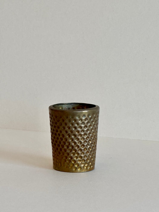 Dimpled Brass Cup