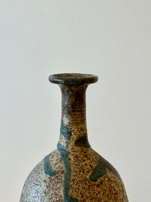 Pottery Vase With Thin Neck