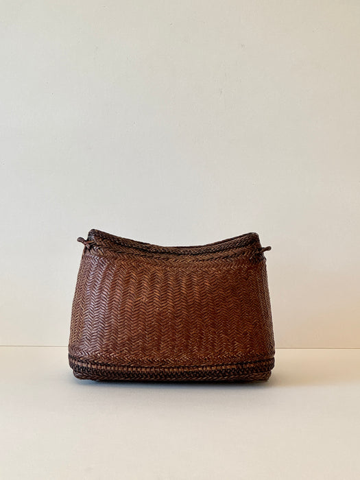 Woven Basket With Cover