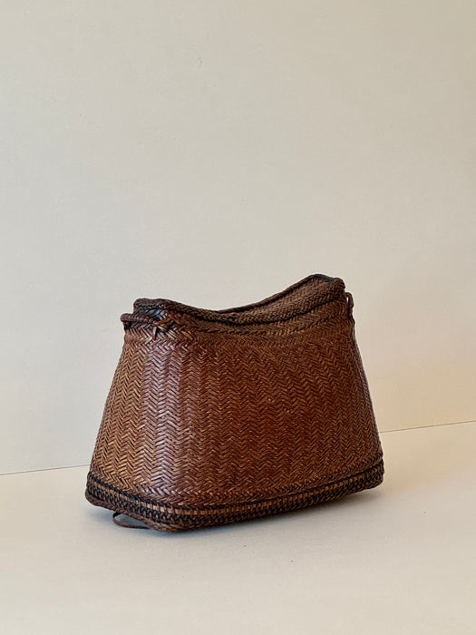 Woven Basket With Cover