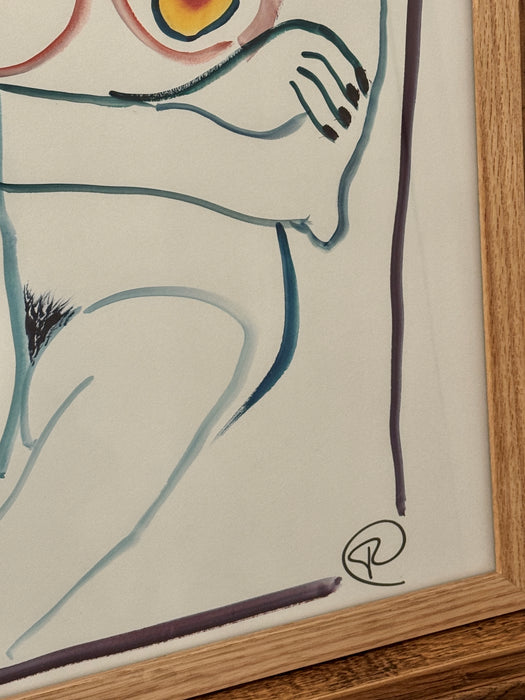 1 Abstract Nude Watercolor - A