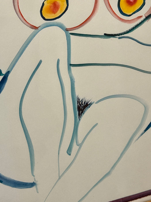 1 Abstract Nude Watercolor - A