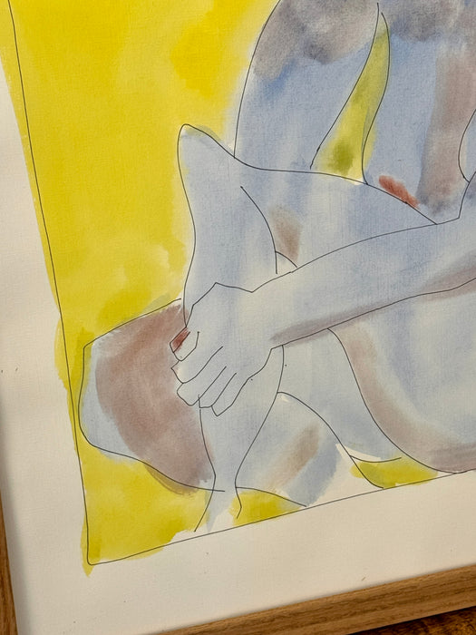 1 Abstract Nude Watercolor- Sitting